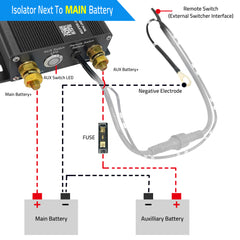 ACOPOWER Dual-Batterie-Isolator-Set, 12 V, 200 Ampere, spannungsempfindlich, komplett, VSR-Doppelbatterie, intelligentes automatisches Ladegerät, passend für SUV, Marine, Auto, UTV, ATV, Wohnmobil, Boot, Wohnmobil, LKW