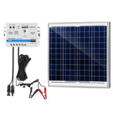 ACOPOWER 60 W 12 V Solarladegerät-Set, 5 A Laderegler mit Krokodilklemmen