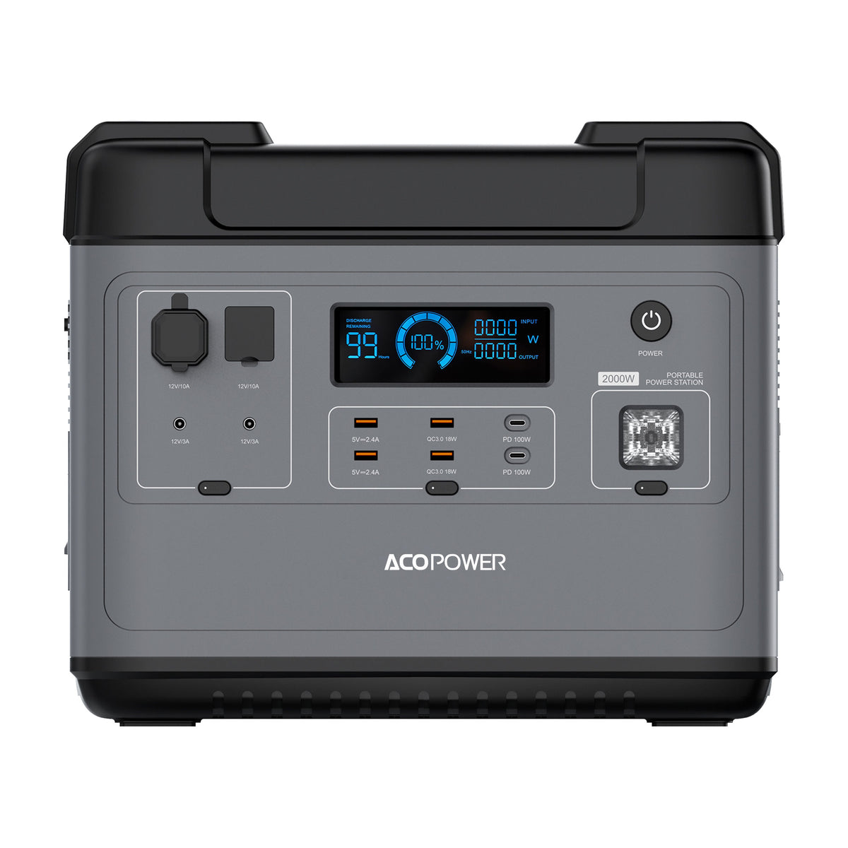 ACOPOWER P2001 Tragbares Kraftwerk 2000W/2000Wh 