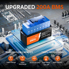 12V 200Ah LiFePO4 Deep Cycle Lithium Battery