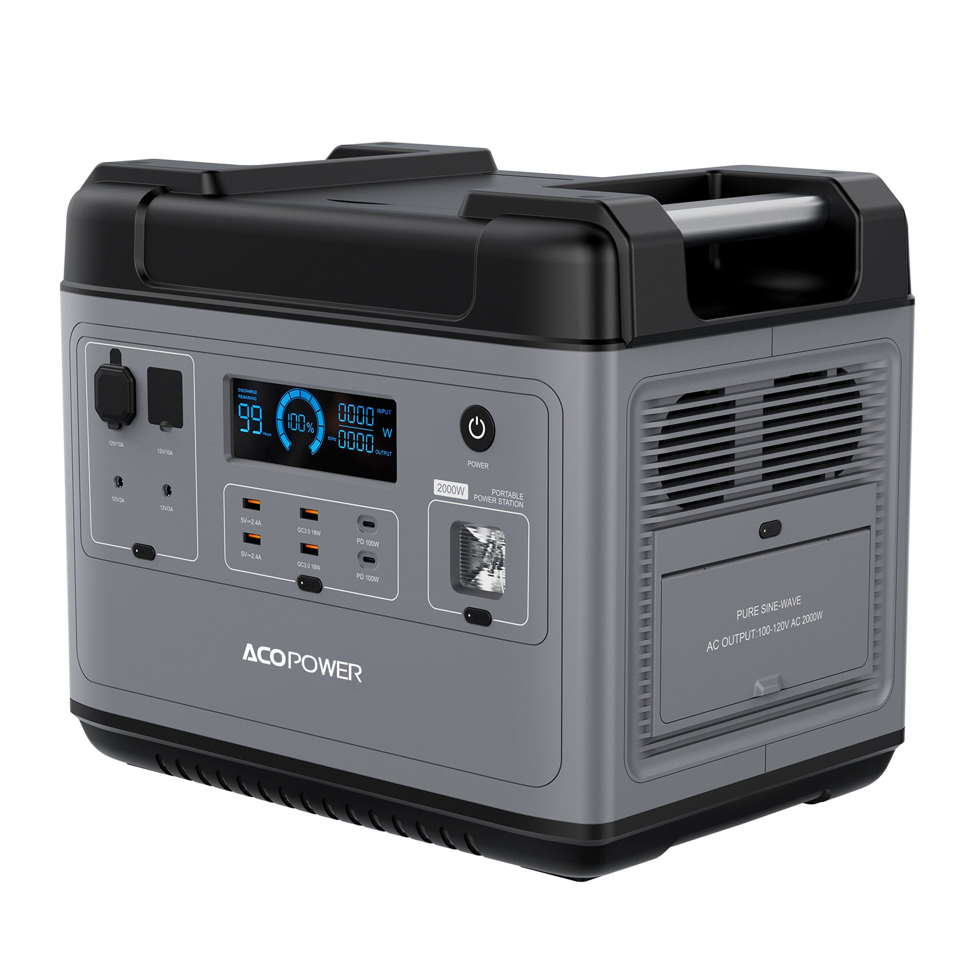 ACOPOWER P2001 Tragbares Kraftwerk 2000W/2000Wh 
