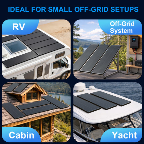 100 Watt 12 Vlot Slim Solar Panel