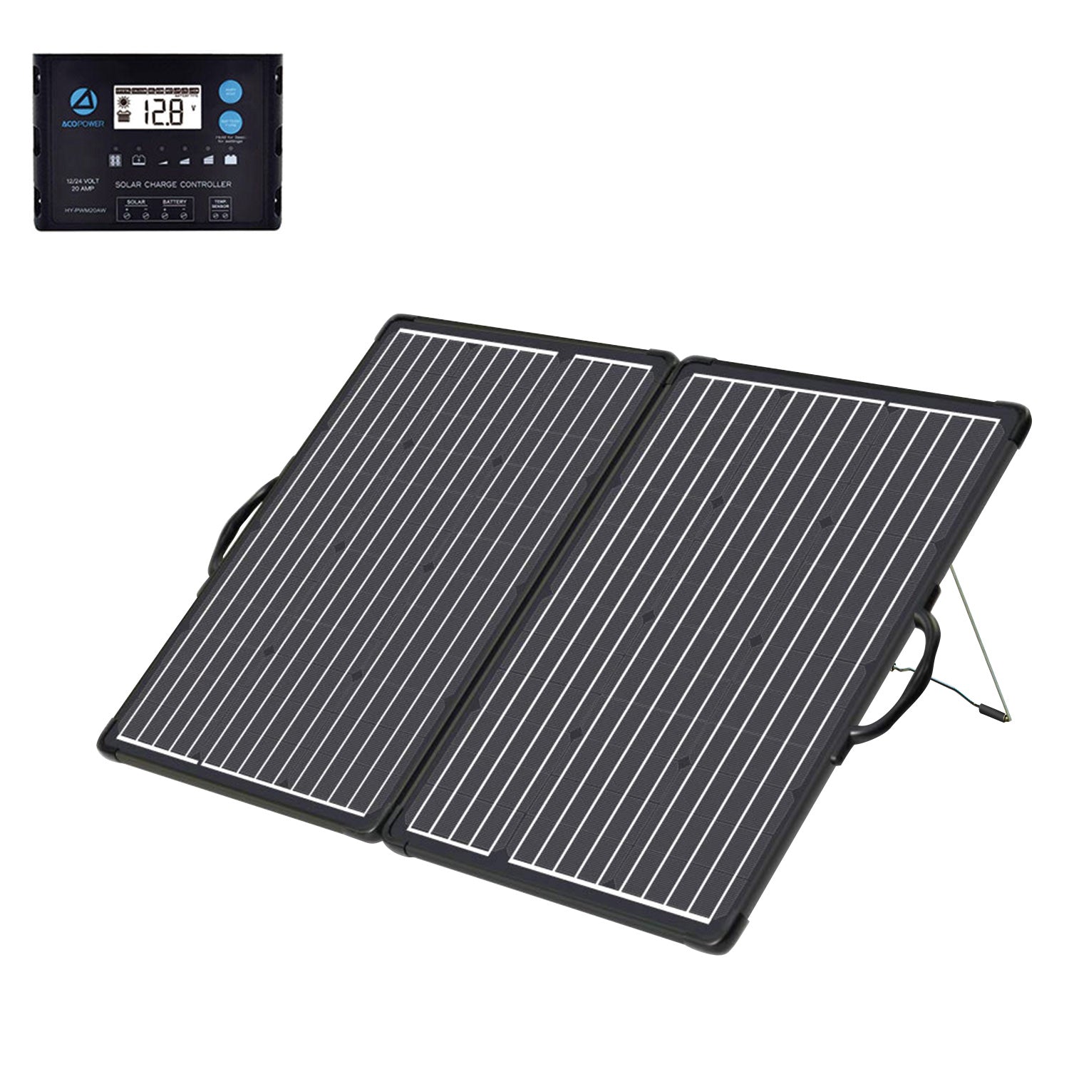 ACOPower Plk 100 W tragbares Solarpanel-Set, leichter 20 A Laderegler