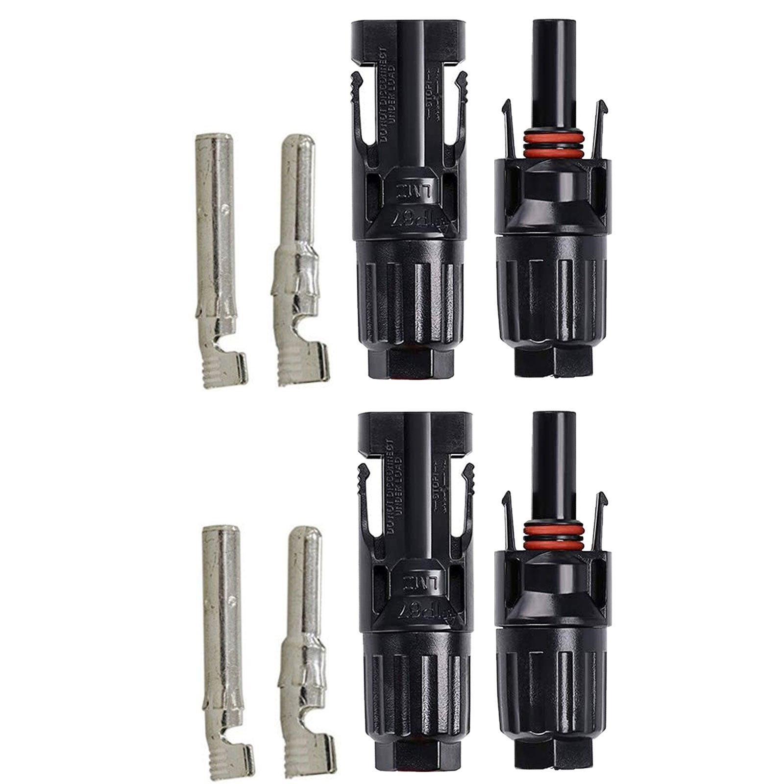 ACOPOWER 2 Paar PV-Stecker/Stecker für Solarpanel-Kabel