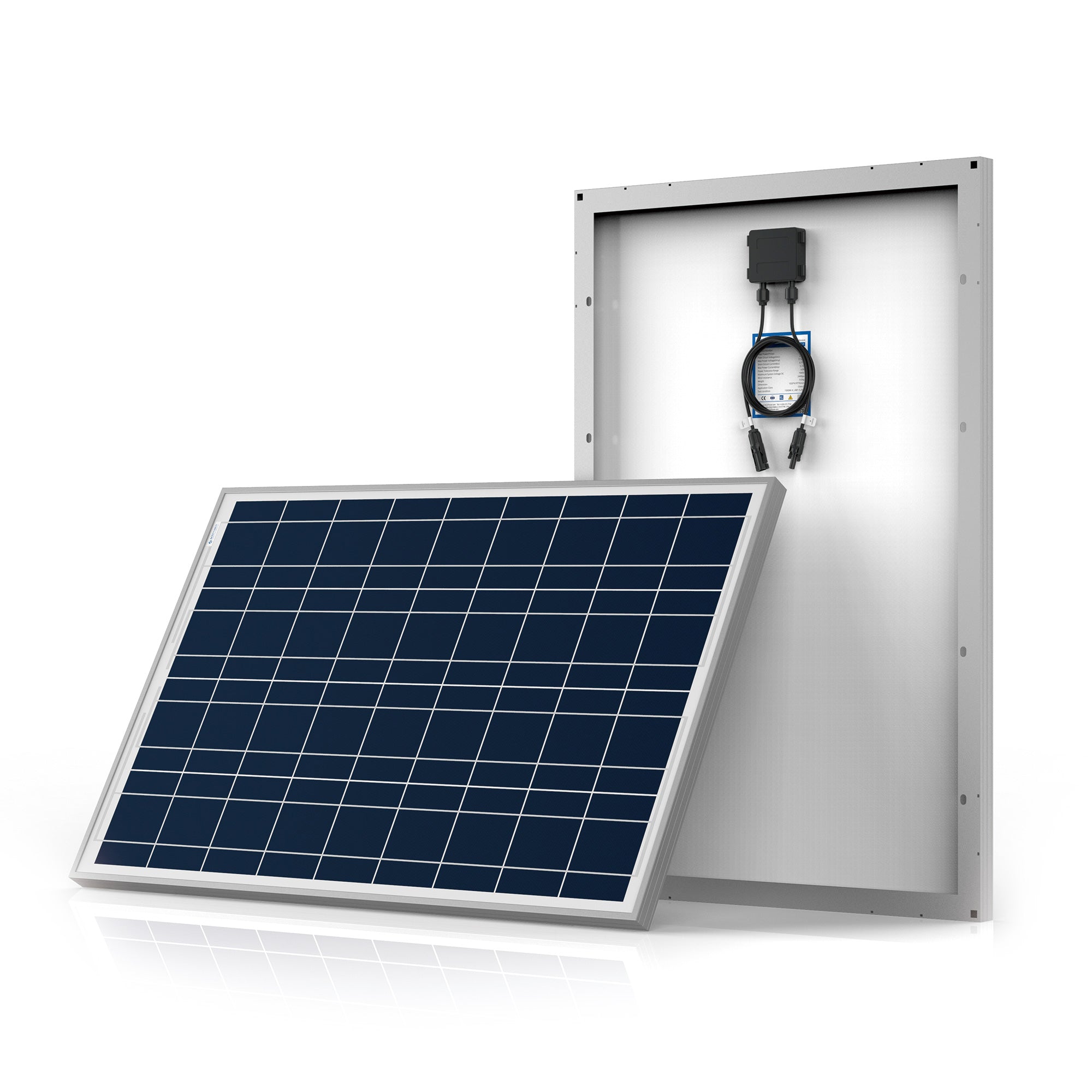 ACOPower 100 W polykristallines Solarpanel zum Laden von 12-Volt-Batterien