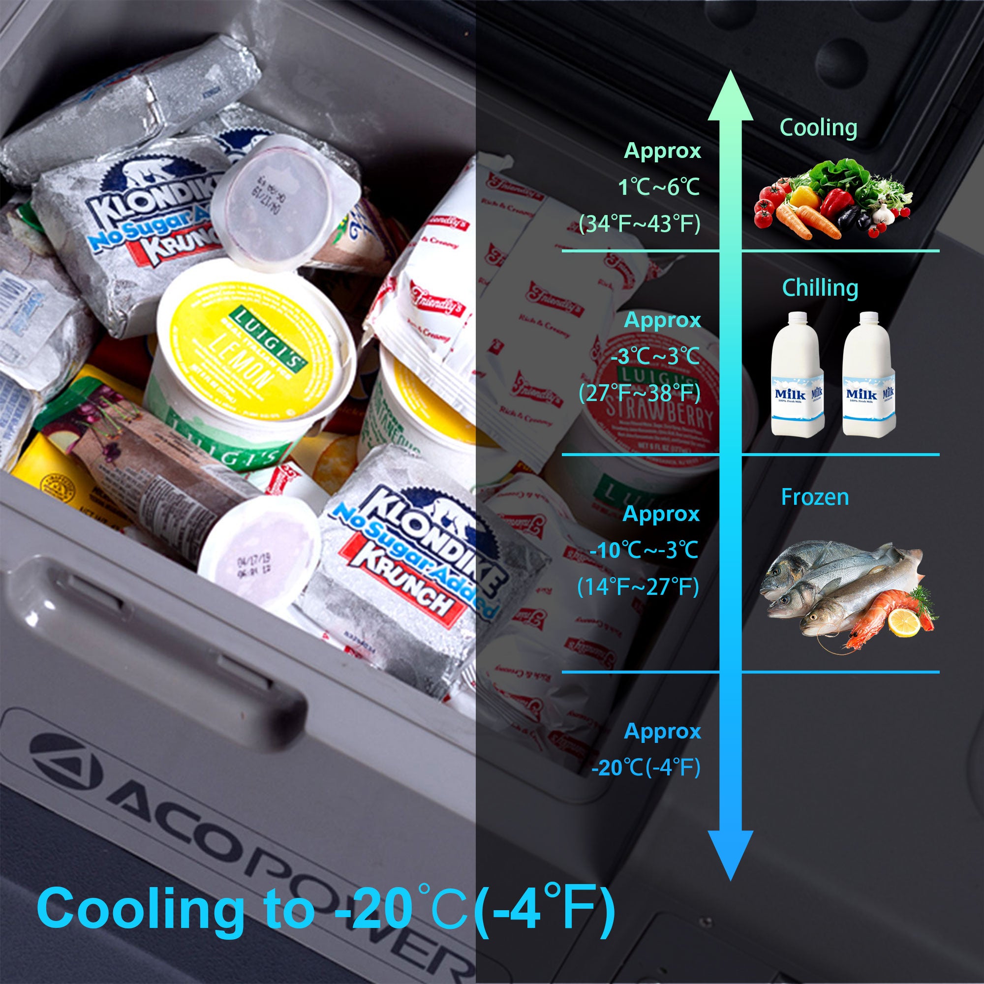 LionCooler X40A Tragbarer Solar-Kühlschrank mit Gefrierfach, 42 Quarts, gebraucht wie neu 