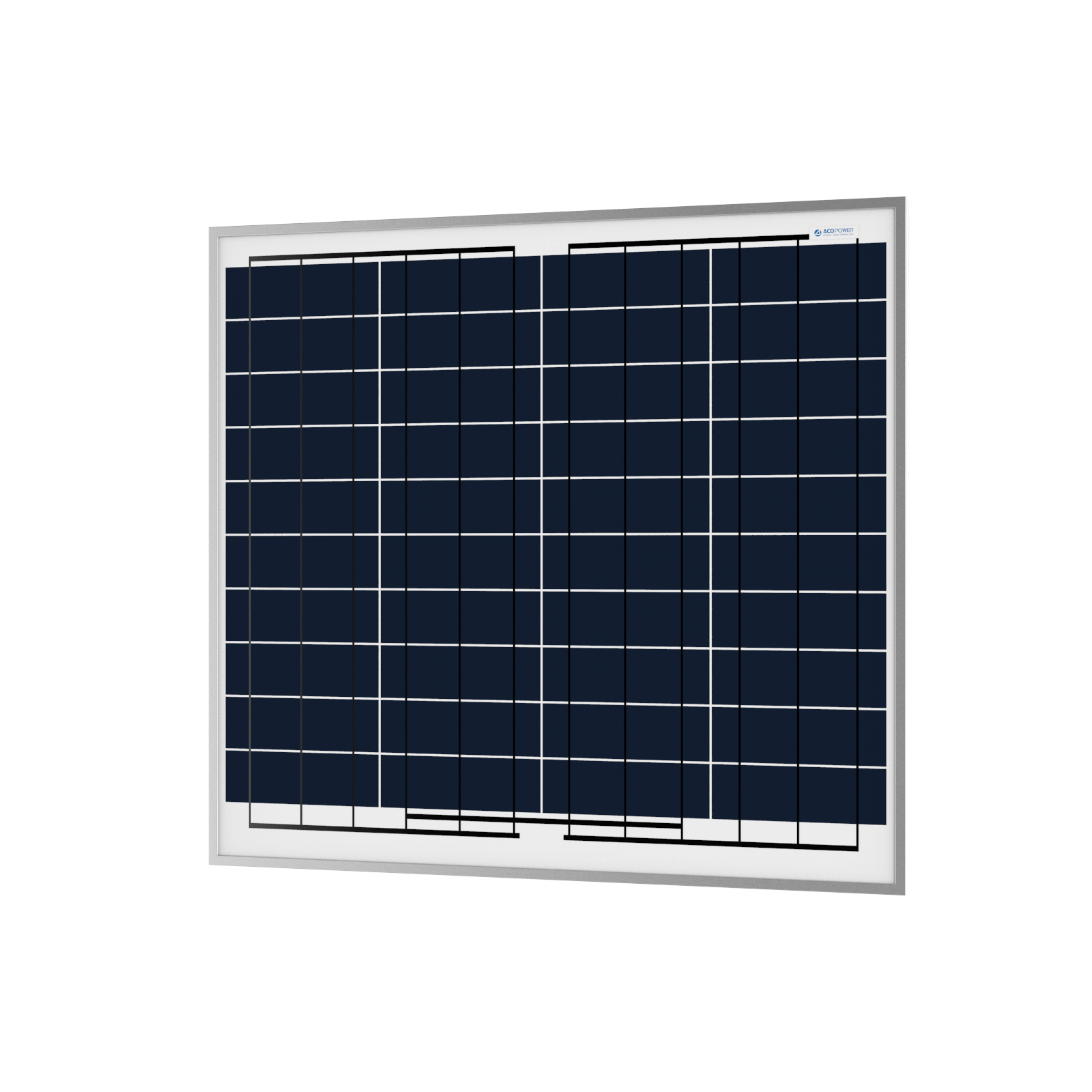 ACOPOWER 60 Watt polykristallines Solarmodul, 12 V