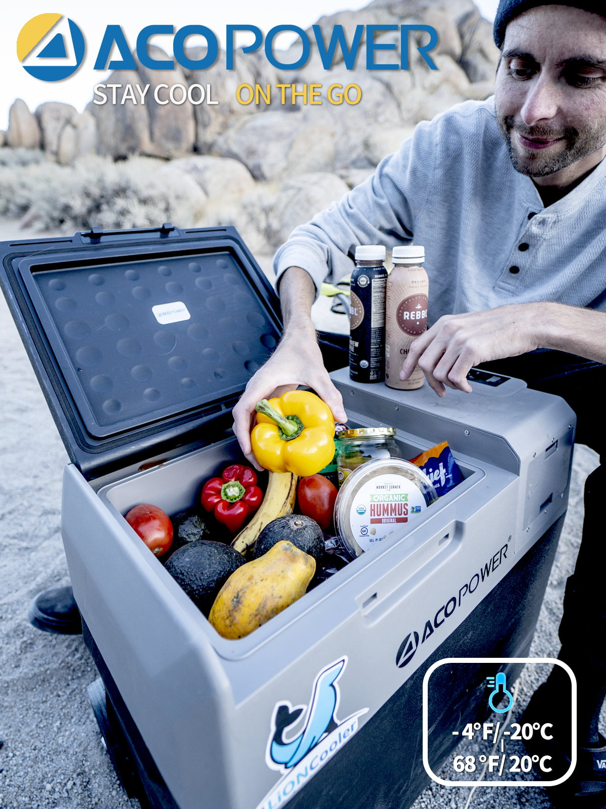 LionCooler X30A tragbarer Solar-Kühlschrank mit Gefrierfach, 32 Quarts, gebraucht wie neu