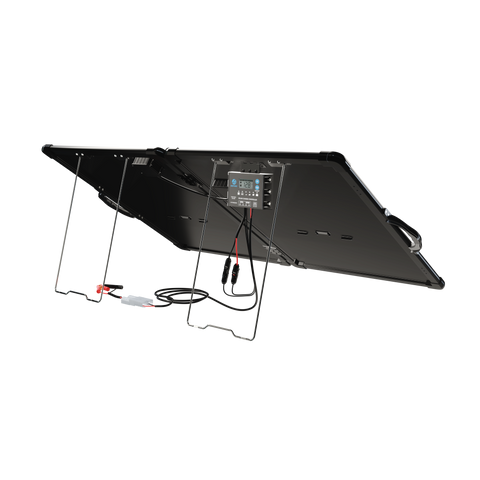 ACOPower Plk 120 W tragbares Solarpanel-Set, leichte Aktentasche mit 20 A Laderegler