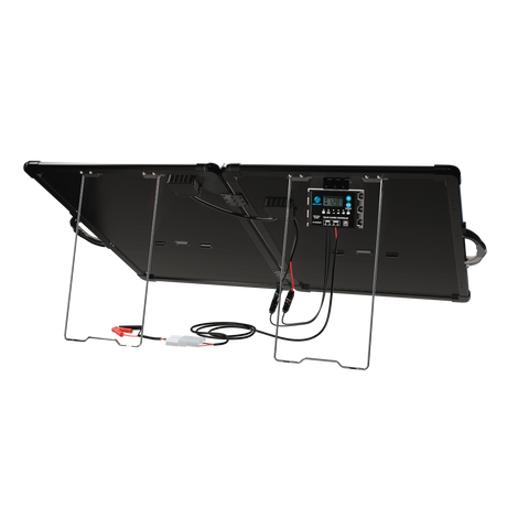 ACOPower Plk 120 W tragbares Solarpanel-Set, leichte Aktentasche mit 20 A Laderegler