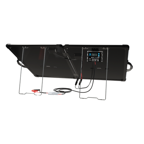 ACOPower Plk 120 W tragbares Solarpanel-Set, leichte Aktentasche mit 20 A Laderegler