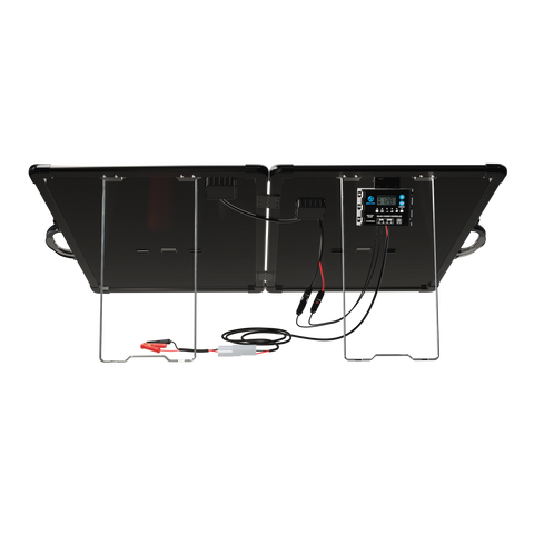 ACOPower Plk 120 W tragbares Solarpanel-Set, leichte Aktentasche mit 20 A Laderegler