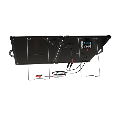 ACOPower Plk 120 W tragbares Solarpanel-Set, leichte Aktentasche mit 20 A Laderegler