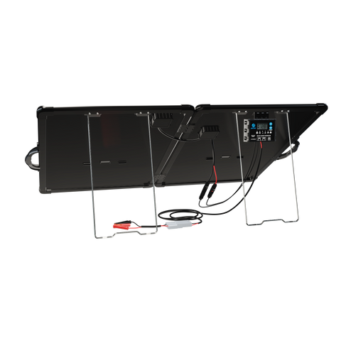 ACOPower Plk 120 W tragbares Solarpanel-Set, leichte Aktentasche mit 20 A Laderegler