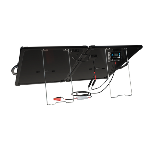 ACOPower Plk 120 W tragbares Solarpanel-Set, leichte Aktentasche mit 20 A Laderegler