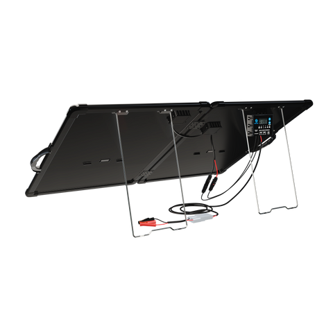 ACOPower Plk 120 W tragbares Solarpanel-Set, leichte Aktentasche mit 20 A Laderegler